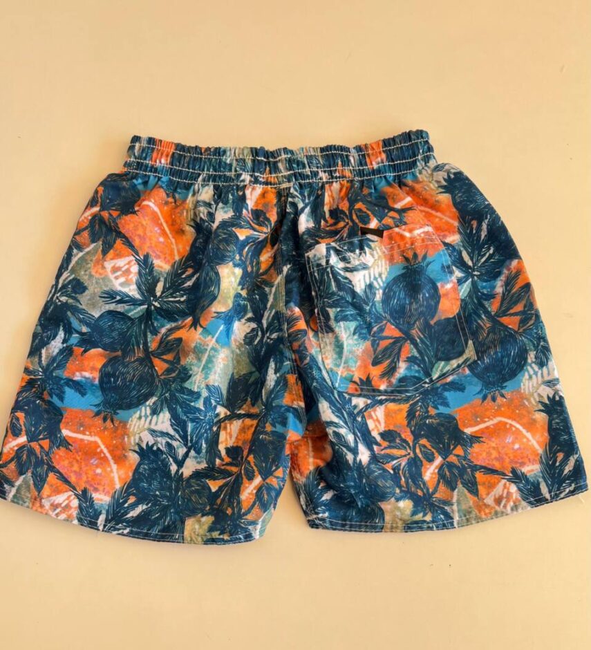 Bermuda Masculina Tactel com Elástico Cores Variadas Estampado - Fernanda Ramos Store