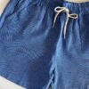 Bermuda Masculina Tactel com Elástico e Bolsos Azul Marinho - Fernanda Ramos Store