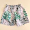 Bermuda Masculina Tactel com Elástico e Detalhes Branco - Fernanda Ramos Store