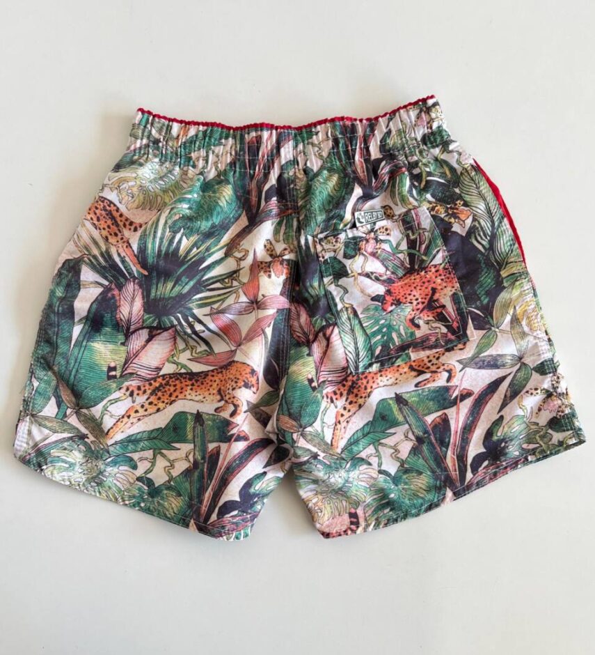 Bermuda Masculina Tactel com Elástico Estampa Animal - Fernanda Ramos Store
