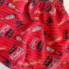 Bermuda Masculina Tactel com Elástico Estampa Cerveja Vermelho - Fernanda Ramos Store