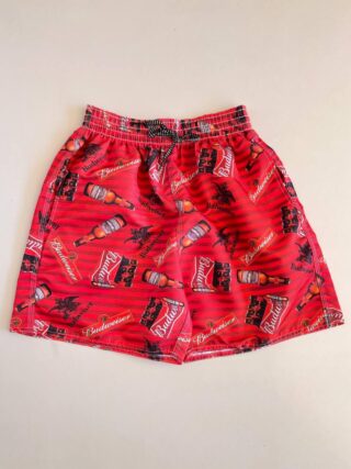 Bermuda Masculina Tactel com Elástico Estampa Cerveja Vermelho - Fernanda Ramos Store