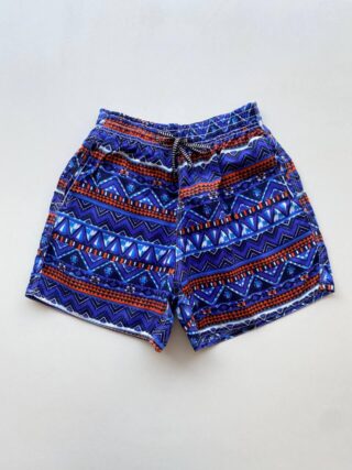Bermuda Masculina Tactel com Elástico Estampado Azul - Fernanda Ramos Store
