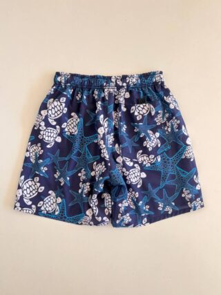 Bermuda Masculina Tactel com Elástico Fundo do Mar Azul - Fernanda Ramos Store