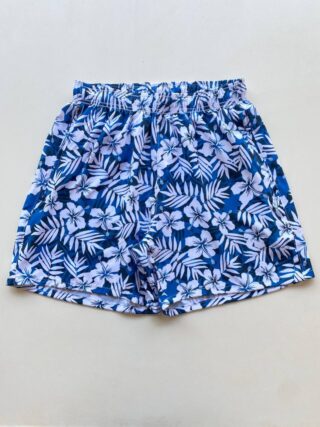Bermuda Masculina Tactel com Elástico Tropical Azul - Fernanda Ramos Store