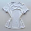 Blusa Feminina Manga Curta Canelada Zaya New York Branca - Fernanda Ramos Store