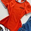 Blusa Feminina Manga Curta Canelada Zaya New York Carol - Fernanda Ramos Store