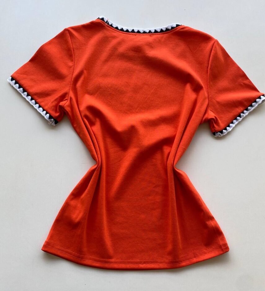 Blusa Feminina Manga Curta Canelada Zaya New York Carol - Fernanda Ramos Store