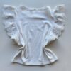 Blusa Feminina Manga Muscle com Detalhes em Guipir Branca AT5205 - Fernanda Ramos Store