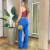 Body Feminino Ellen com Bojo Nula Manga e Argola Vinho - Fernanda Ramos Store