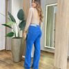 Body Feminino Mendy com Bojo Manga Longa Costas Nua Nude - Fernanda Ramos Store