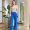 Body Feminino Mendy com Bojo Manga Longa Costas Nua Nude - Fernanda Ramos Store