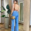 Body Regata Feminino Mariely com Bojo Costa Nua Caramelo - Fernanda Ramos Store