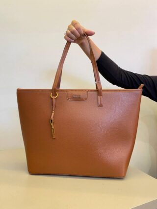 Bolsa Feminina Shopper Floater Couro Chocolate - Fernanda Ramos Store