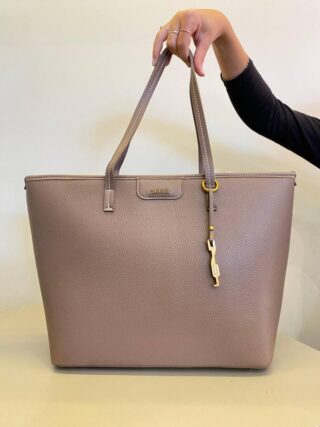 Bolsa Feminina Shopper Floater Couro Nude Stone - Fernanda Ramos Store