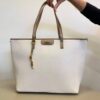 Bolsa Feminina Shopper Floater Couro Off White - Fernanda Ramos Store