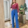 Calça Feminina Antonella Wide Leg Jeans Escuro 1188C - Fernanda Ramos Store
