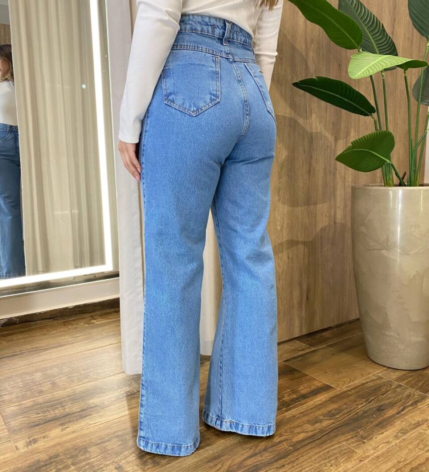 Calça Feminina Ayla Wide Leg Jeans 1070C - Fernanda Ramos Store