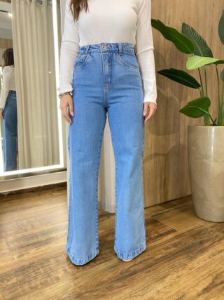 Calça Feminina Ayla Wide Leg Jeans 1070C - Fernanda Ramos Store