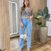 Calça Feminina Jeans Wide Leg Básica - Fernanda Ramos Store