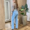 Calça Feminina Jeans Wide Leg Básica - Fernanda Ramos Store