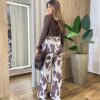 Calça Feminina Jessie Wide Leg Cow Print 1171 - Fernanda Ramos Store