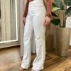Calça Feminina Jessie Wide Leg Off White 29460 - Fernanda Ramos Store