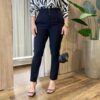 Calça Feminina Social Caroline com Elástico Preta - Fernanda Ramos Store
