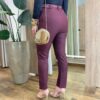 Calça Feminina Social Milena com Cinto e Bolsos Marsala - Fernanda Ramos Store