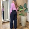 Camisa Feminina Social em Viscose Manga Longa Princesa Rosa - Fernanda Ramos Store