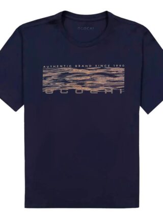 Camiseta Masculina Concept Slim Ogochi Estampada Azul 0004 - Fernanda Ramos Store