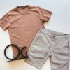 Camiseta Masculina Essencial Slim Ogochi Caramelo 1036 - Fernanda Ramos Store