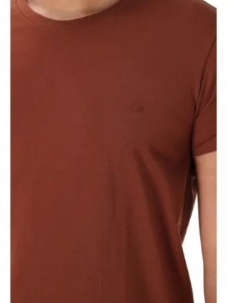 Camiseta Masculina Essencial Slim Ogochi Chocolate 1220 - Fernanda Ramos Store