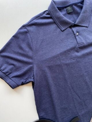 Camiseta Polo Ogochi Plus Essencial Malha Azul Escuro 2004 - Fernanda Ramos Store