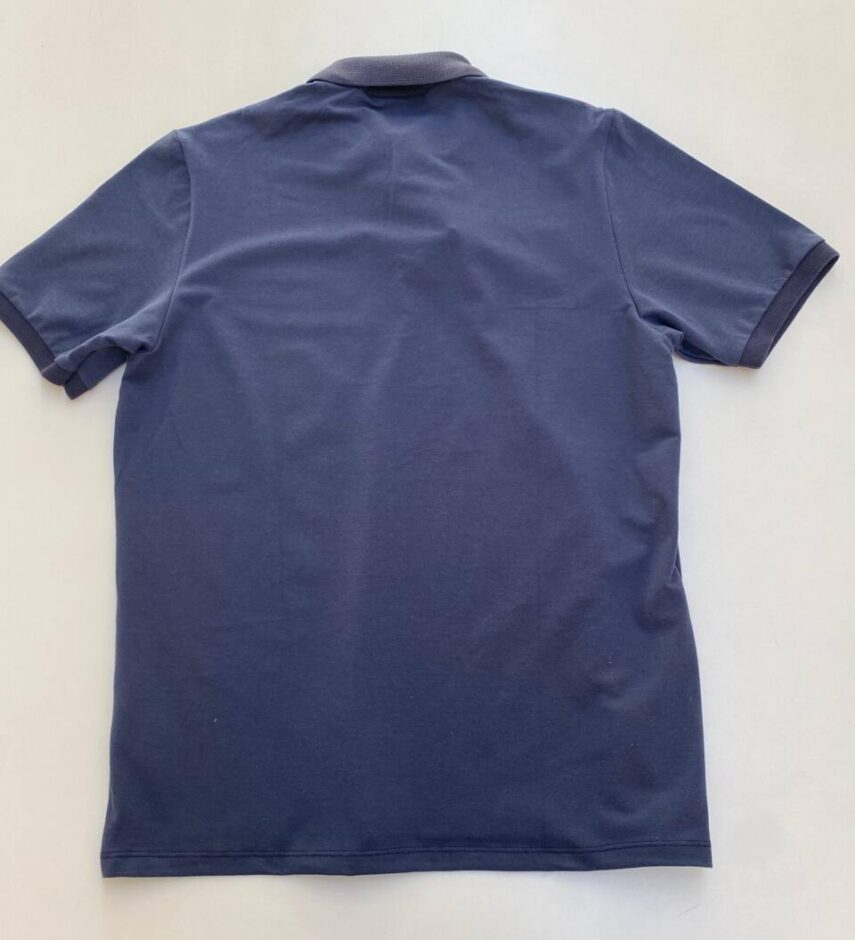 Camiseta Polo Ogochi Casual Slim Piquet Azul Escuro 4128 - Fernanda Ramos Store
