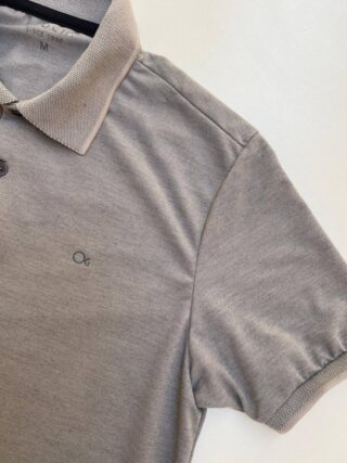 Camiseta Polo Ogochi Concept Slim Piquet Cinza 1107 - Fernanda Ramos Store