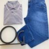 Camiseta Polo Ogochi Concept Slim Piquet Cinza Claro 0081 - Fernanda Ramos Store