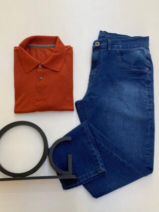 Camiseta Polo Ogochi Essencial Slim Pl 1250 TerraCota - Fernanda Ramos Store