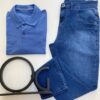 Camiseta Polo Ogochi Essencial Slim Ptl Azul Jacinto 4042 - Fernanda Ramos Store
