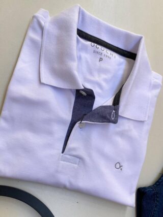 Camiseta Polo Ogochi Essencial Slim Ptl Branca 0001 - Fernanda Ramos Store