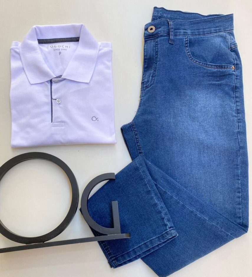 Camiseta Polo Ogochi Essencial Slim Ptl Branca 0001 - Fernanda Ramos Store