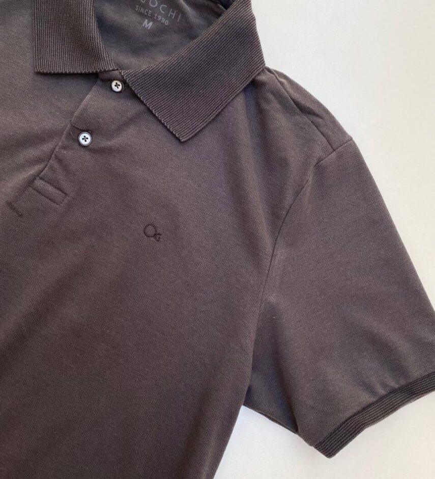 Camiseta Polo Ogochi Essencial Slim Ptl Chumbo 0201 - Fernanda Ramos Store