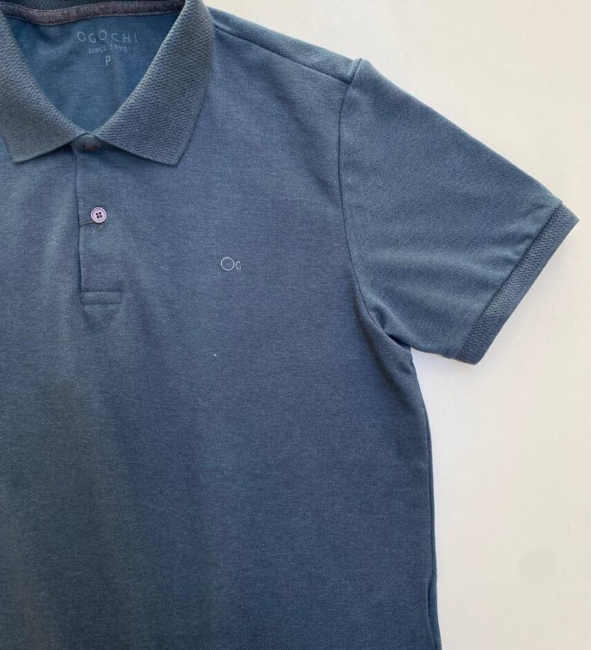 Camiseta Polo Ogochi Essencial Slim Verde Escuro 4324 - Fernanda Ramos Store