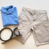 Camiseta Polo Ogochi Plus Casual Malha Azul 1007 - Fernanda Ramos Store