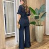 Conjunto Feminino Comfy Blusa e Calça Canelado Preto - Fernanda Ramos Store