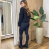 Jaqueta Feminina Lã Batida com Botões Dourado Preto - Fernanda Ramos Store