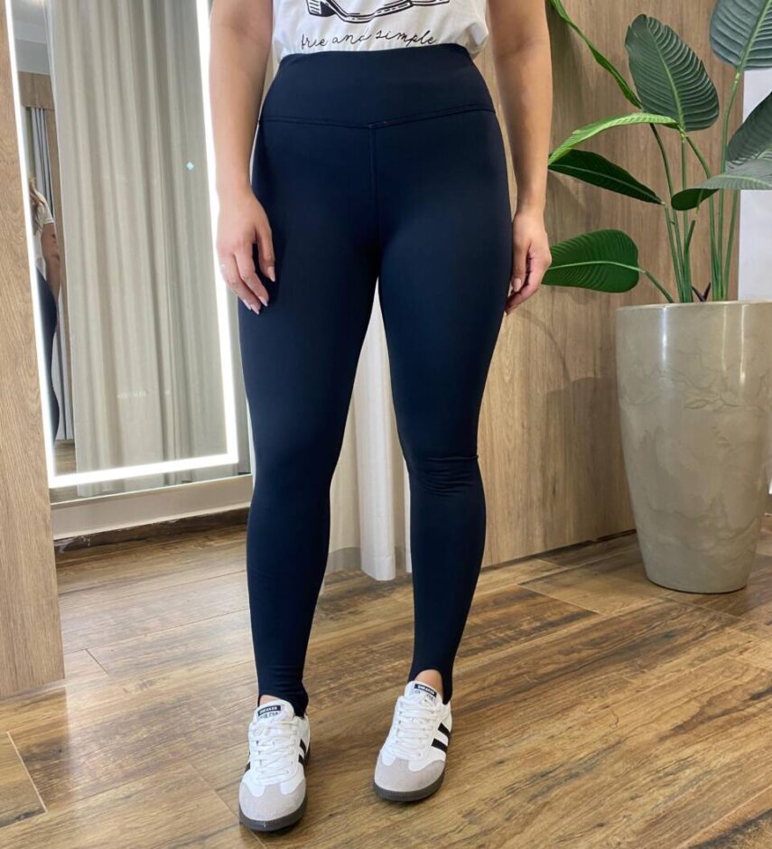 Legging Feminina Flanelada Melissa com Pezinho Preta - Fernanda Ramos Store
