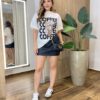 Max T-shirt Feminina Manga Curta Estampa Coffee Off White - Fernanda Ramos Store