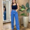 Regata Feminina Canelada Natalia Gola U Preto - Fernanda Ramos Store