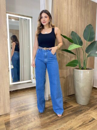 Regata Feminina Canelada Natalia Gola U Preto - Fernanda Ramos Store